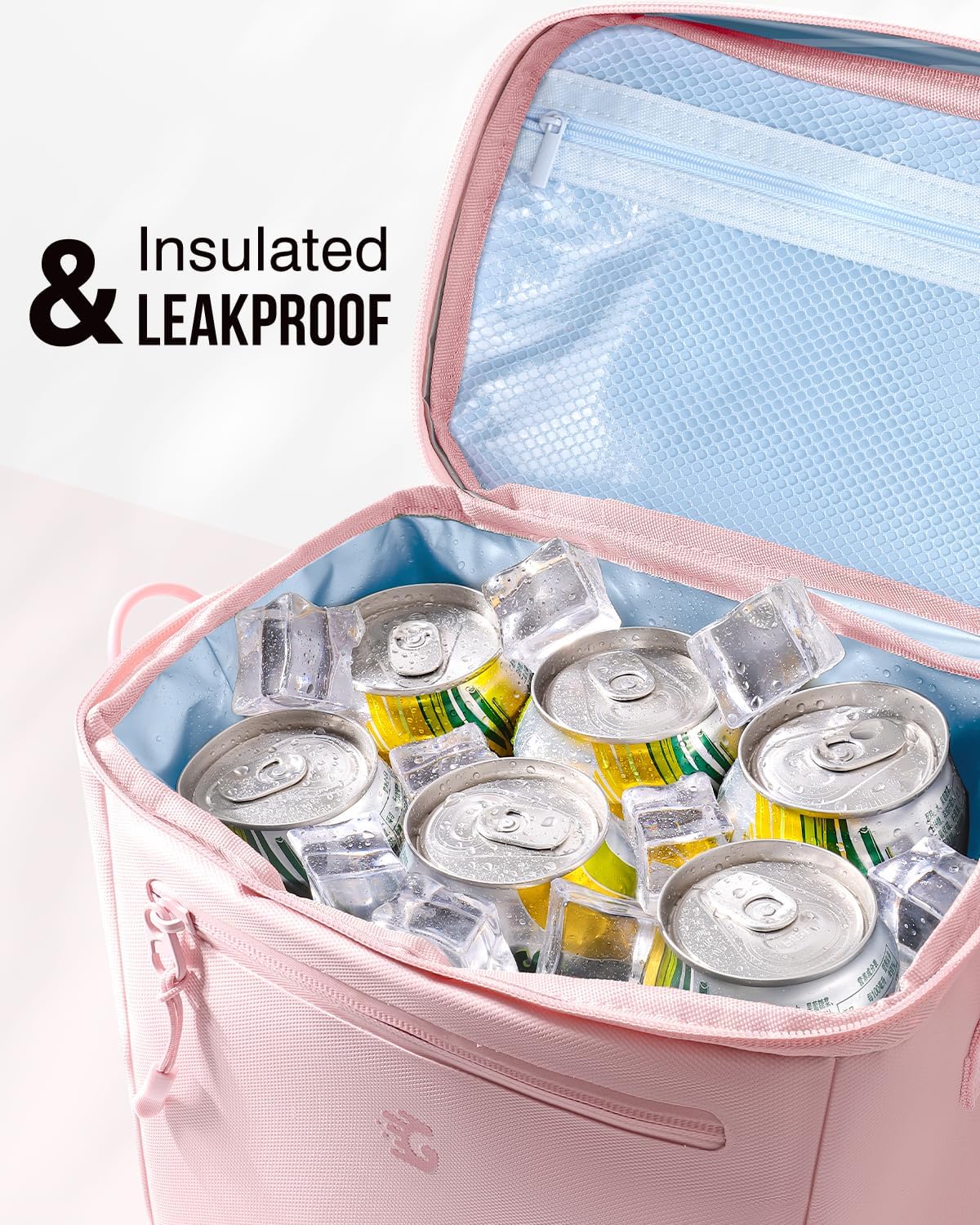 GLORIEROO Insulated Lunch Box Bag Women Girls - Waterproof Leakproof Lightweight Reusable Cooler for School Work Picnic - Back to School