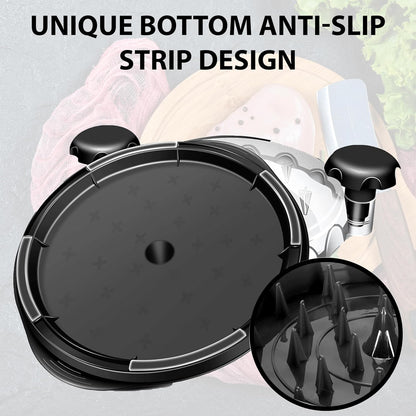 Chicken Shredder with Meat Claws & Brush - Premium Visible Breast Shredder Tool with Twist Action, Large Meat Shredder Machine, Dishwasher Safe, Anti-Slip Grip, Heat Resistant, BPA Free