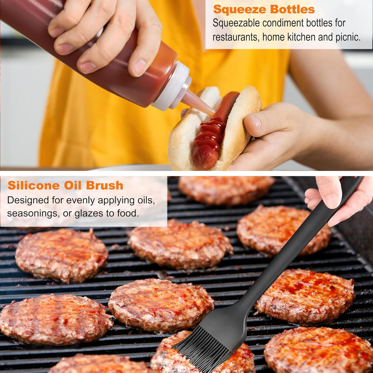 Grilljoy 38pcs Professional Griddle Accessories Kit for Blackstone, with Smash Burger Press, Extra Thick Griddle Spatula, Turner, Flipper - Flat Top Grill Accessories for Outdoor Grill