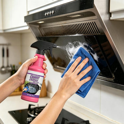 Fast-Acting Heavy-Duty Grill Degreaser Spray,120 ML BBQ Grill Grease Dissolving Cleaner Spray,Effortlessly Stubborn Stains Remove for Kitchen Oil Outdoor Grills Grates,Stove Top (1)