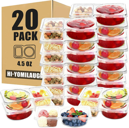 7-in-1 Nesting Soup Containers with Lids, 1 Extra Large (Approx. 1.3 Gallon / 170 oz) + 6 Small (17 oz Each), Leakproof, BPA-Free, Freezer Microwave Dishwasher Safe, Meal Prep Food Storage Set