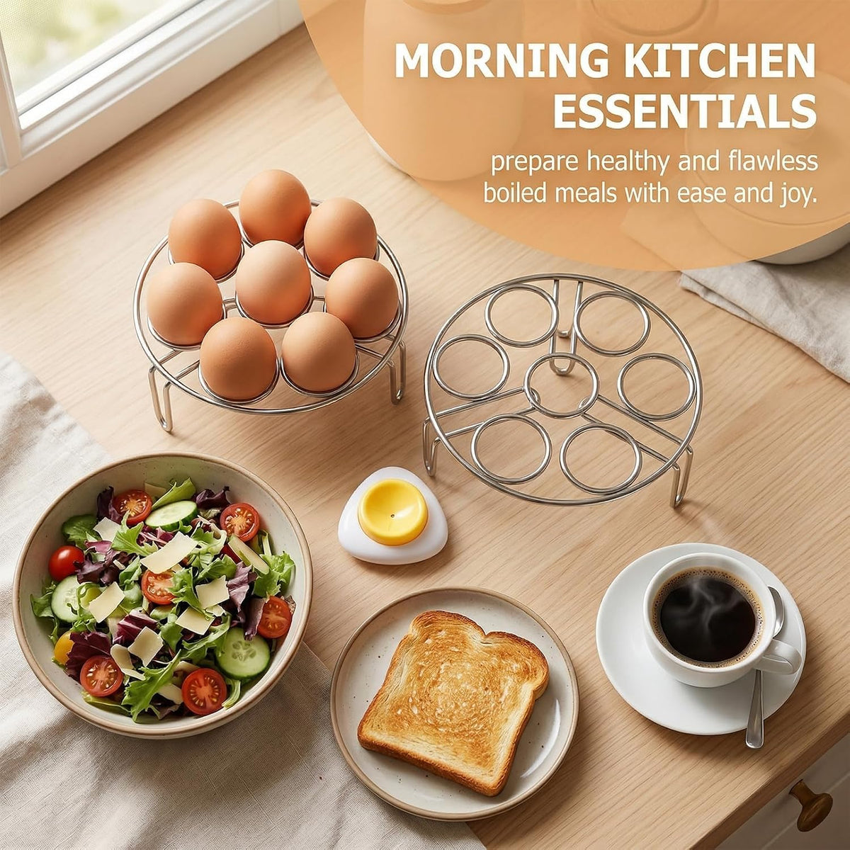 Egg Steamer Rack And Egg Piercer