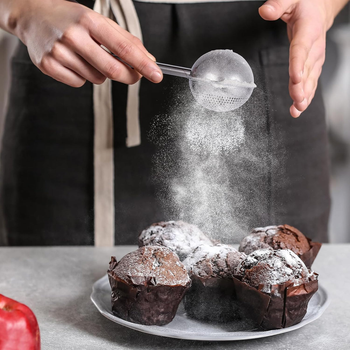Flour Baking Sifter, Flour Sieve Bakers Dusting Wand