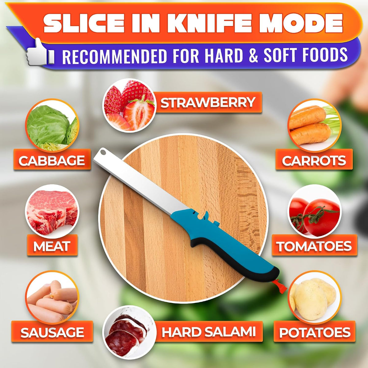 2 in 1 Kitchen Scissors for Food with Knife Sharpener (Grey)