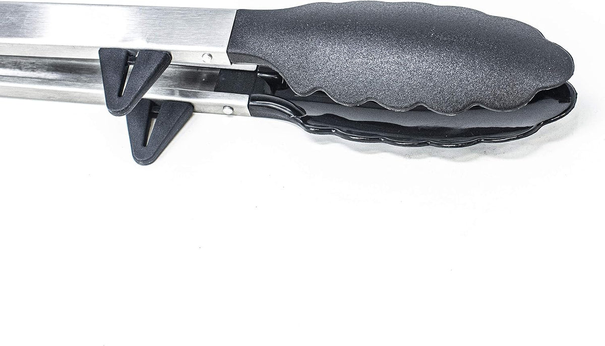 Kona 17-in Stainless Steel Locking Grill Tongs, Heavy-Duty, Set of 2