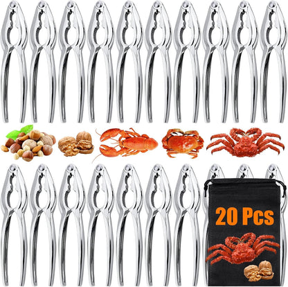 20 Pcs Crab Crackers and Tools, Nut Crackers Seafood Tools