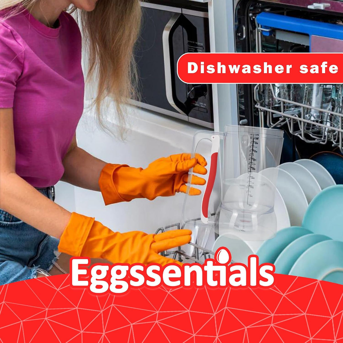 Eggssentials Pancake Batter Dispenser with Squeeze Handle Pancake Dispenser
