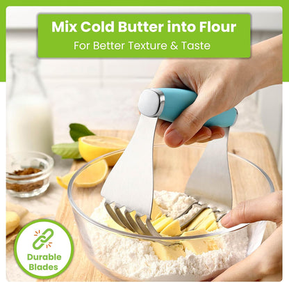 Spring Chef XL Pastry Blender, Durable Dough Blender For Baking - Black