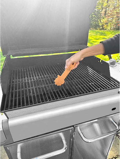 Outset Verde Wooden Grill Scraper, Small Grate Cleaner, No Grooves