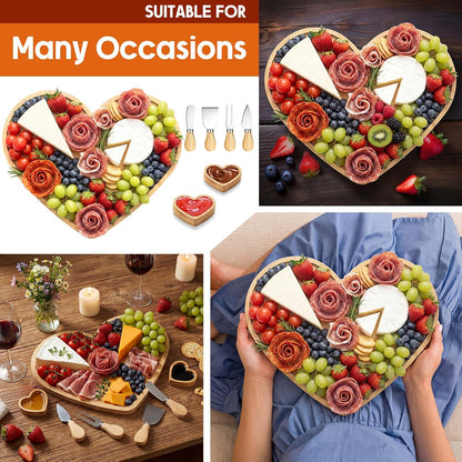 Weysat Butterfly Charcuterie Boards Set Large Butterfly Platter and Knife Set Cheese Fruit Cracker Charcuterie Boards Serving Tray Platter Plate for Baby Christening Wedding Bridal Shower Decoration