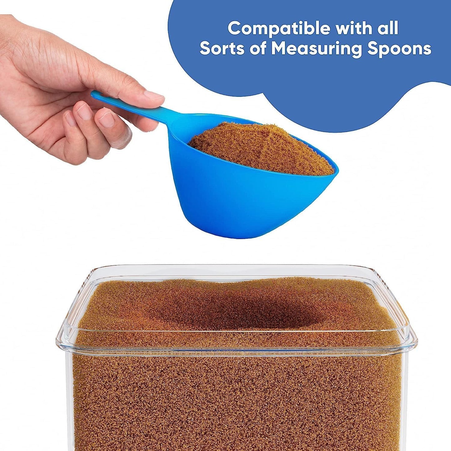 Chef's Path Extra Large Airtight Food Storage Containers with Lids, Pack of 2, 6.5L, 220Oz, Airtight Kitchen and Pantry Bulk Canisters for Flour, Sugar, Rice, and Baking Supplies - Transparent