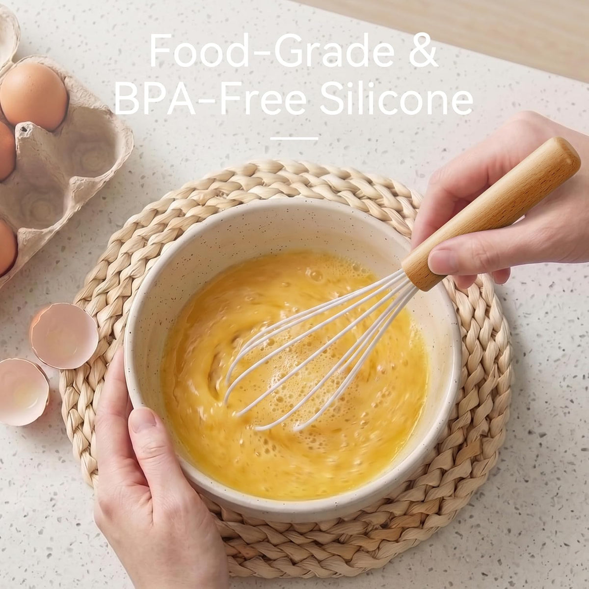 Silicone Kitchen Utensils Set, Heat-Resistant Cooking Utensils, BPA-Free