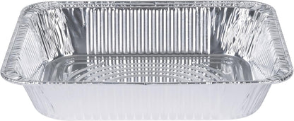 GUSTO [30 Count 9x13 Inch Aluminum Pans, Half Size Deep Steam Foil Pans - Table Pans for Baking, Cooking, Heating, Storing and Food Prepping - (Formerly Comfy Package)