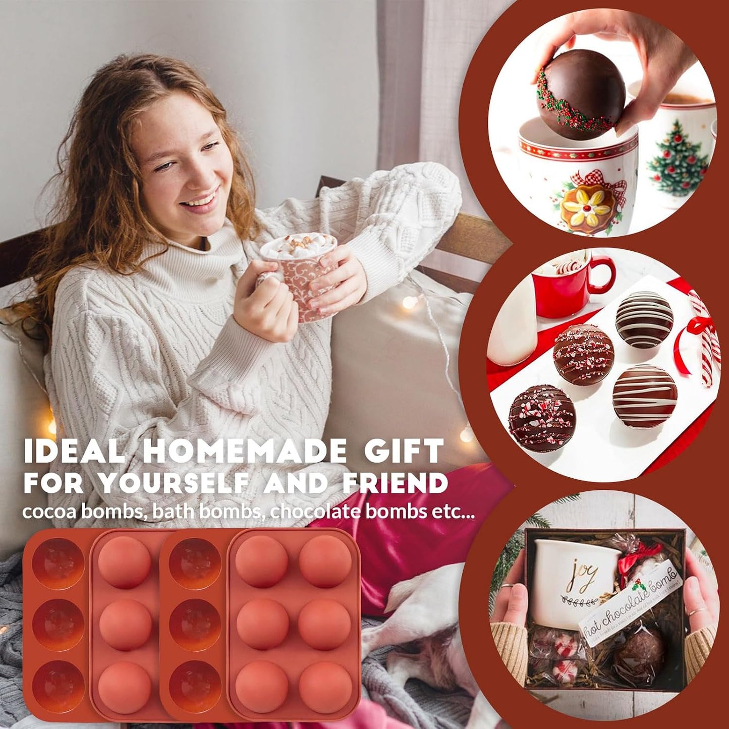 HKNMTT Silicone Muffin Pan for Baking, Cupcake Egg bites Brownie Mold 12 Cup Regular Size, Oven Safe BPA Free kitchen Appliances