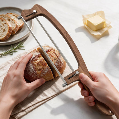 imarku 10 Inch Bread Slicer,Adjustable Thickness Homemade Bread Knife