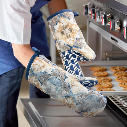 Mini Silicone Oven Mitts, Heat Resistant Kitchen Mittens 2-Pack Set