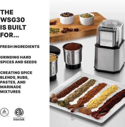 Waring Electric Spice Grinder with 1.5-Cup Capacity