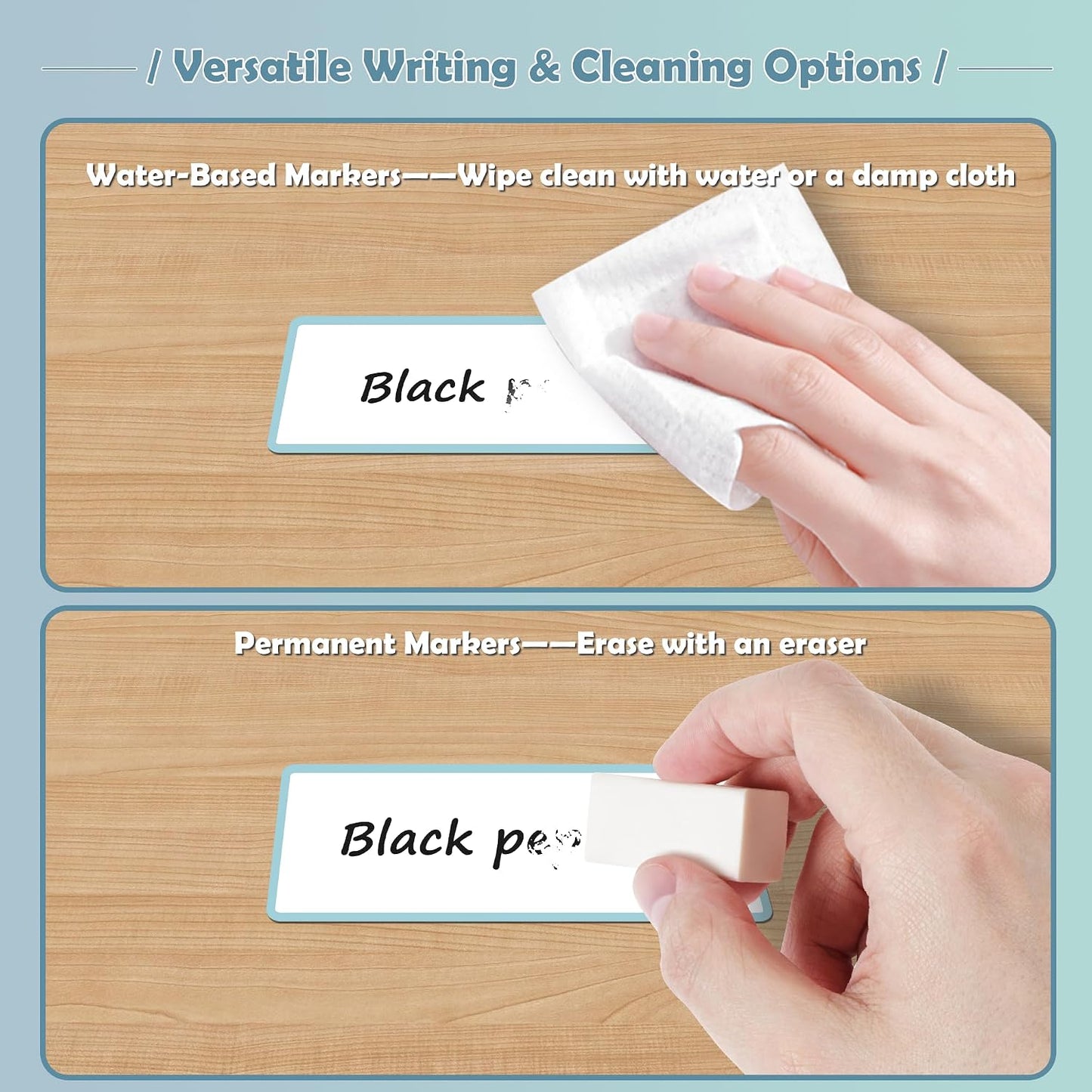 PPB Dry Erase Labels Sticky Notes for Containers, Reusable Waterproof Removable Stickers for Storage Bins, Freezer, Kitchen, Classroom, Whiteboard, All Purpose Use (1.2”x 2”, Multicolor, 60 Dots)