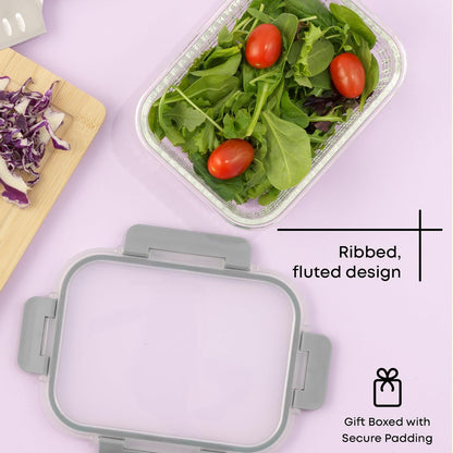 JoyJolt 24pc Borosilicate Glass Storage Containers with Lids | 12 Airtight/Freezer Safe Food Storage Containers for Pantry and Kitchen | Meal Prep Container for Lunch | Glass Tupperware Set