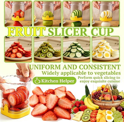 Hendiy Strawberry Slicer, Black, 1-Pack
