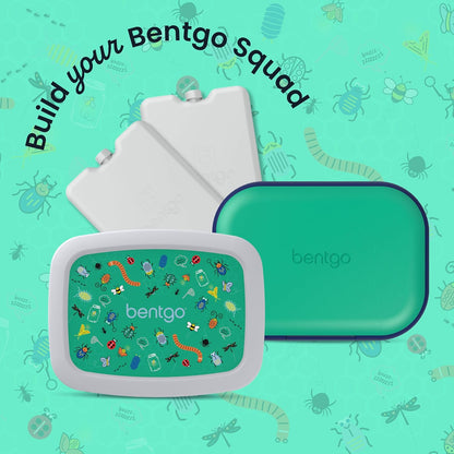 Bentgo Kids Lunch Bag - Durable, Double-Insulated Lunch Bag for Kids 3+; Holds Lunch Box, Water Bottle, & Snacks; Easy-Clean Water-Resistant Fabric & Multiple Zippered Pockets (Mermaid)