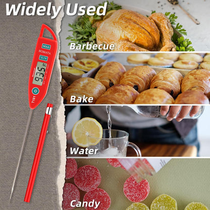 BOMATA Waterproof IPX7 Meat Thermometer, Food Thermometer
