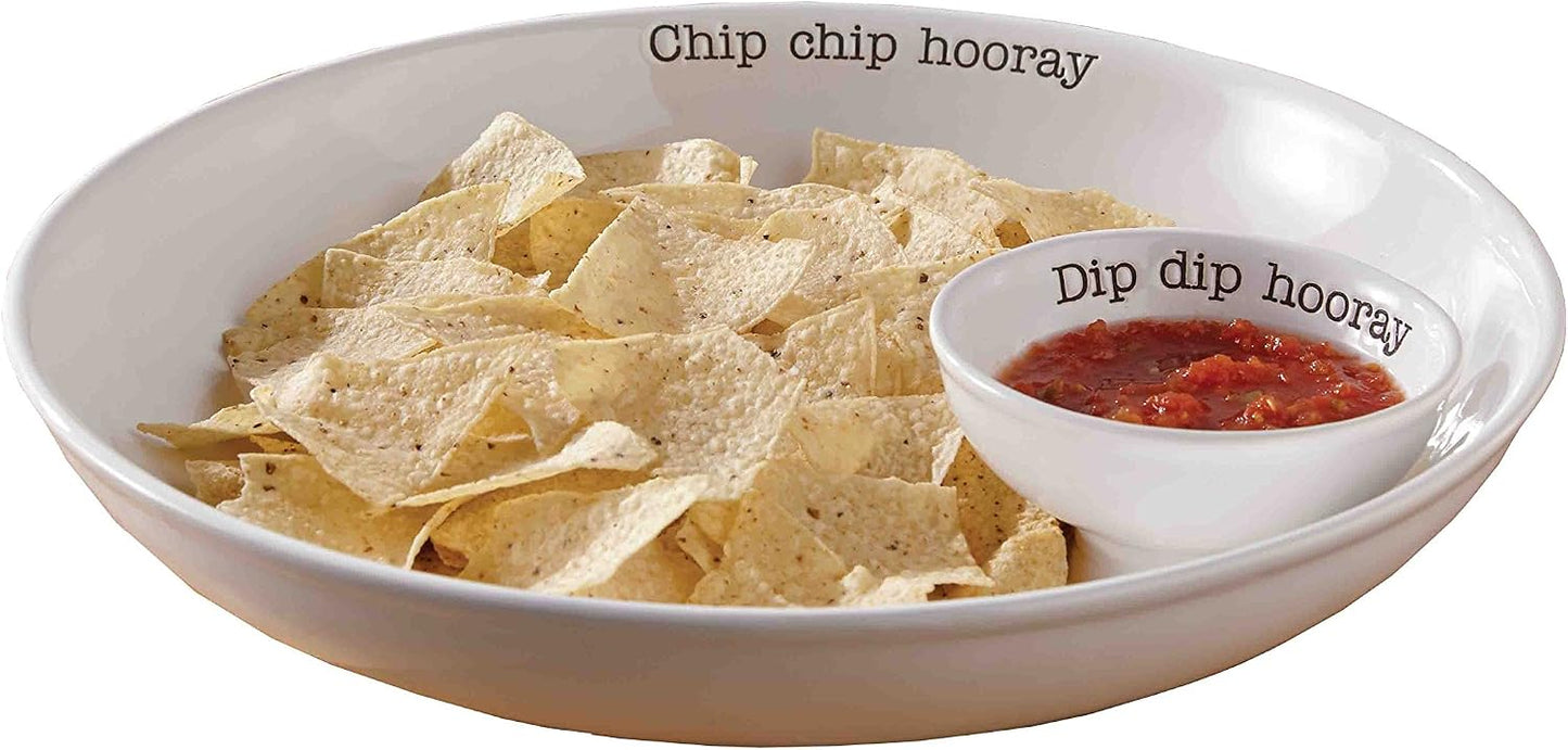 Mud Pie Circa Chip N Dip Set (Bistro Chip n' Dip Server)