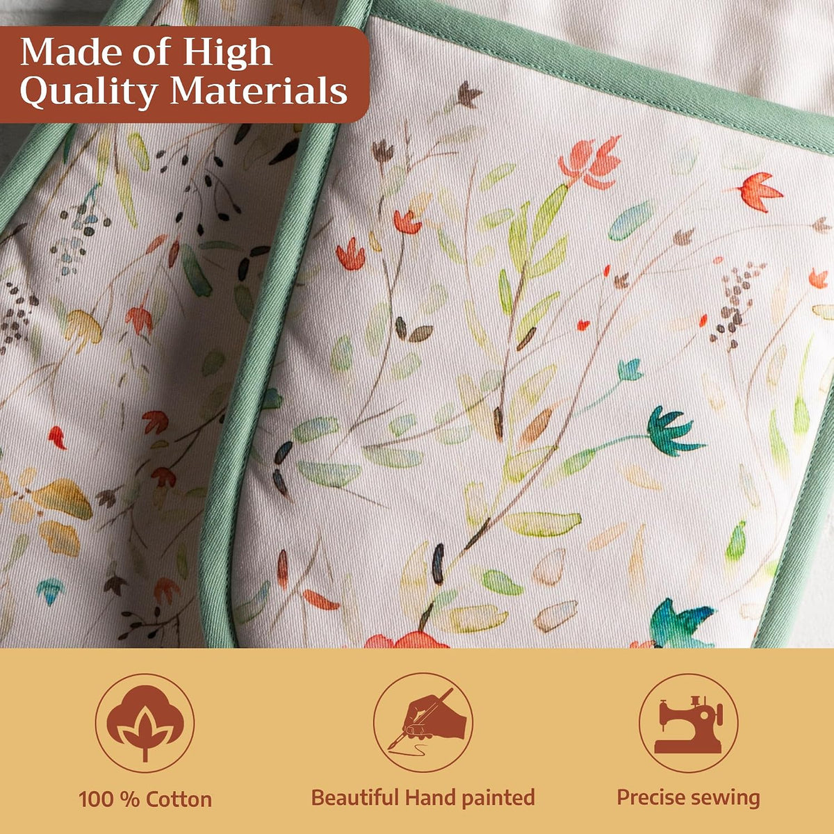 Maison d' Hermine Pot Holders 100% Cotton Potholders (8" x 8") - Colors A