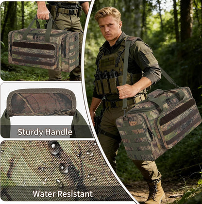 Tactical Pistol Range Bag, Gun Range Bag for Handguns, Shooting Duffle Range Pistol Bag with 6X Magazine Slots, Extra Pockets for Ammo and Essentials