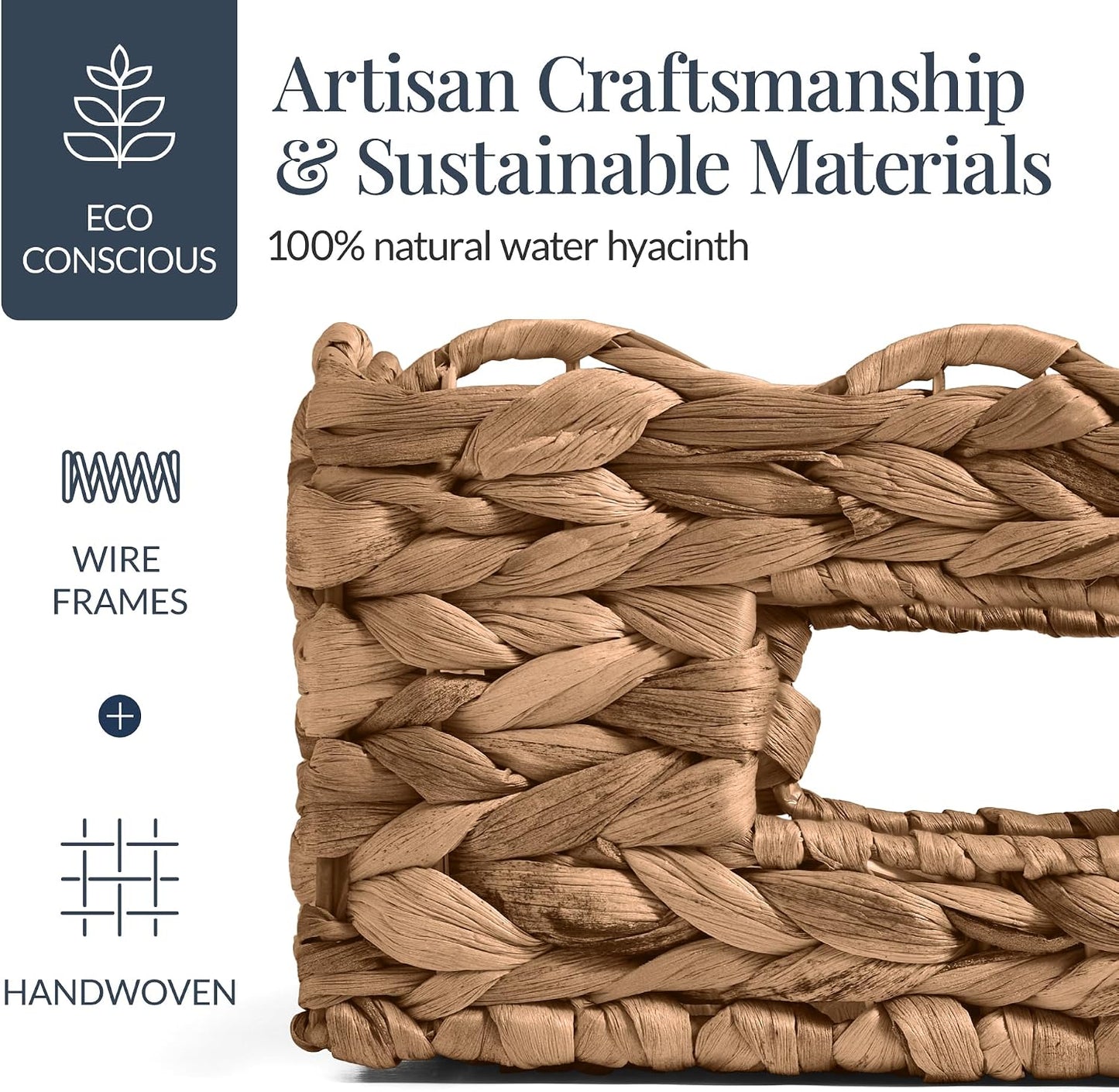 Best Choice Products 9x12 Scalloped Shelf Baskets, Woven Storage Bins, Storage Organizers for Pantry, Living Room, Bedroom, Nursery & Laundry, 4 Pack - Natural with White Trim