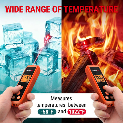 TempPro TempScan 2-in-1 Infrared Thermometer Gun with Meat Probe