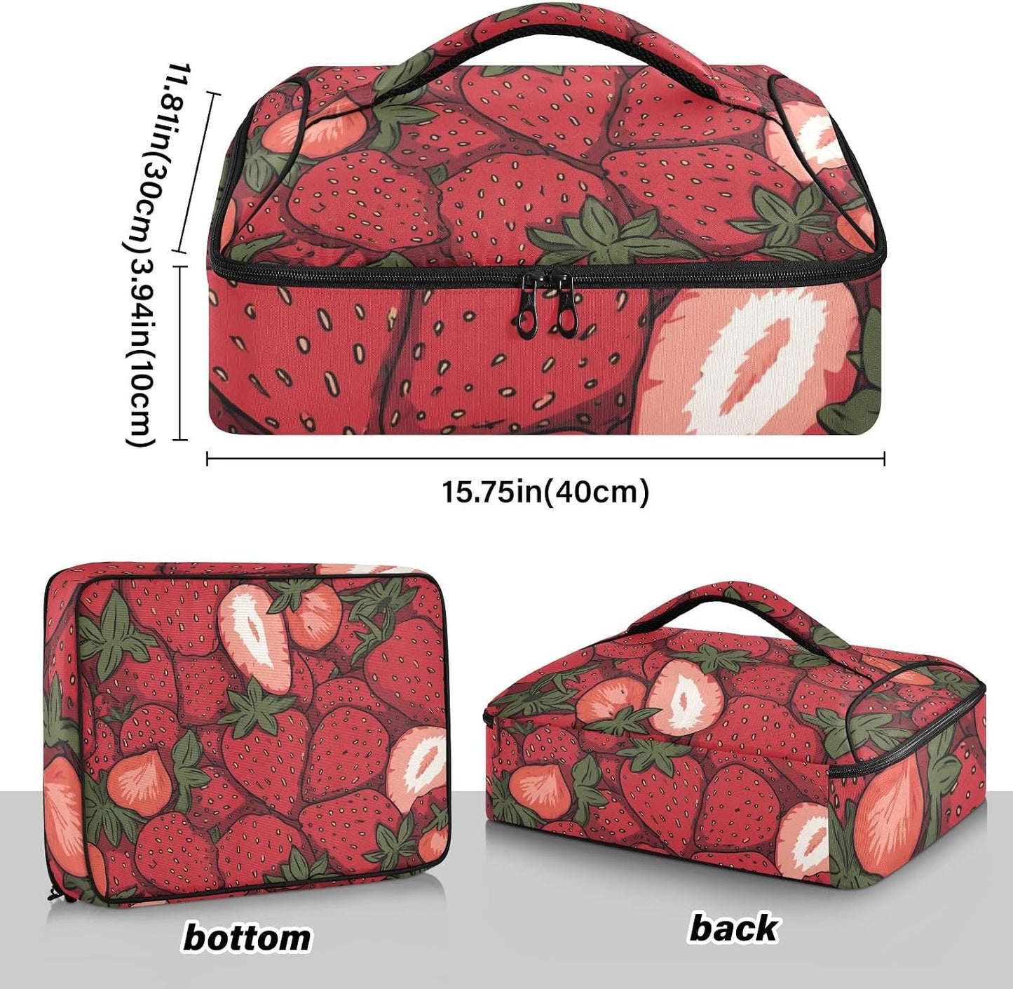 Casserole Carriers for Hot or Cold Food Reusable Casserole Dish Carrier Insulated Thermal Large Capacity Durable Perfect for Party Camping Family Gatherings Yellow Fish - Colors A