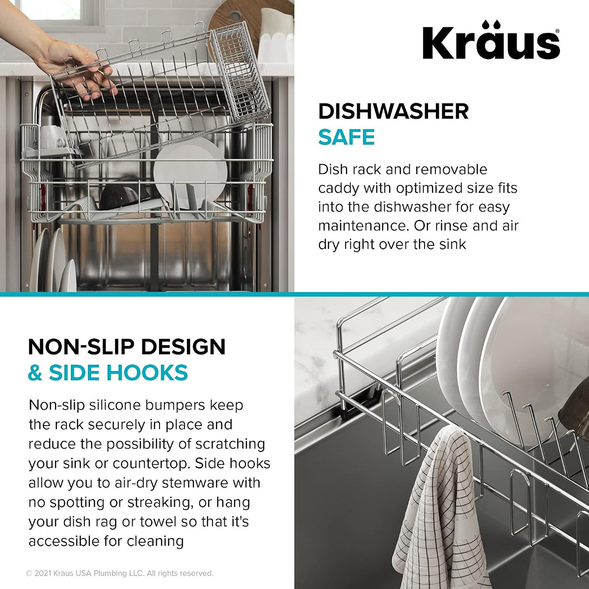Kraus Stainless Steel 16.75 in Workstation Kitchen Sink Colander CS-6