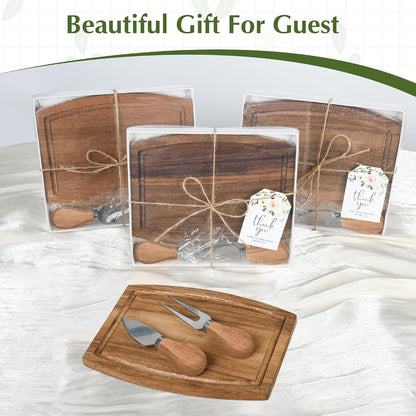 6 Set Baby Shower Prizes For Game Winners Adults,Baby Shower Wedding Favors For Guests,Bridal Shower Gifts,Bamboo Mini Cheese Boards Charcuterie Boards,Thank You Gift Bulk(Acacia, 6)