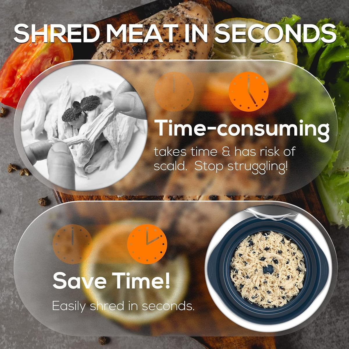 AveFare 11 Inch Large Chicken Shredder Tool Twist - Meat Shredder Twist