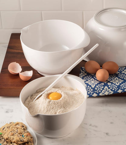 Hutzler Classic 2 Liter Melamine Mixing Bowl, Gray