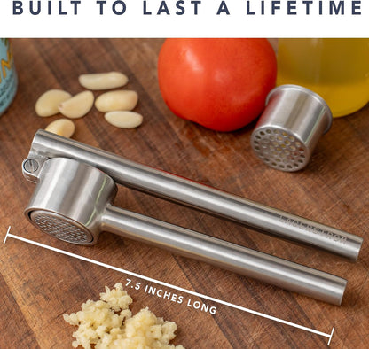 Lagerstrom Heavy Duty Garlic Press, 100% Stainless Steel