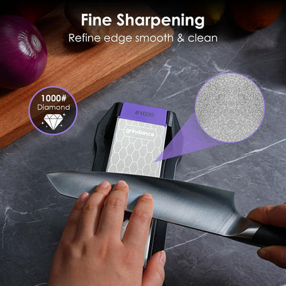 3-Sided 400/1000/8000 Grit Diamond Sharpening Whetstone Kit