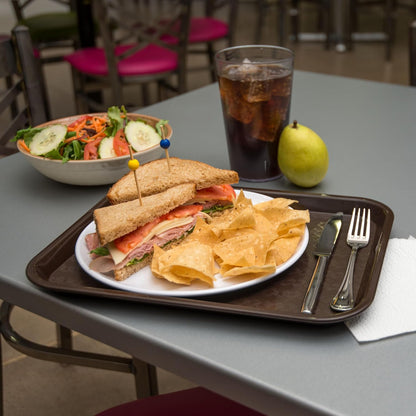 Carlisle FoodService Products CT101403 Cafe Standard Plastic Cafeteria/Fast Food Tray, NSF Certified, BPA Free, 14" Length x 10" Width, Black