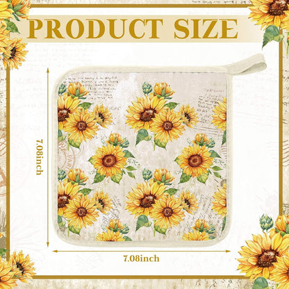 Bencailor 12 Pcs Christmas Wildflower Pot Holders with Pocket