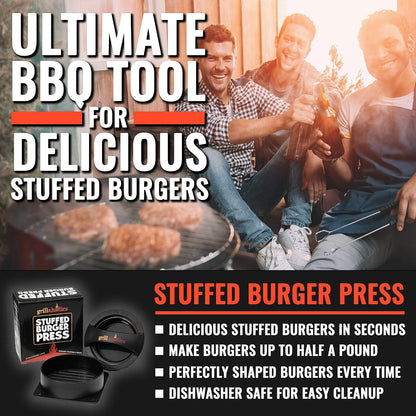 Grillaholics Stuffed Burger Press & Hamburger Patty Maker