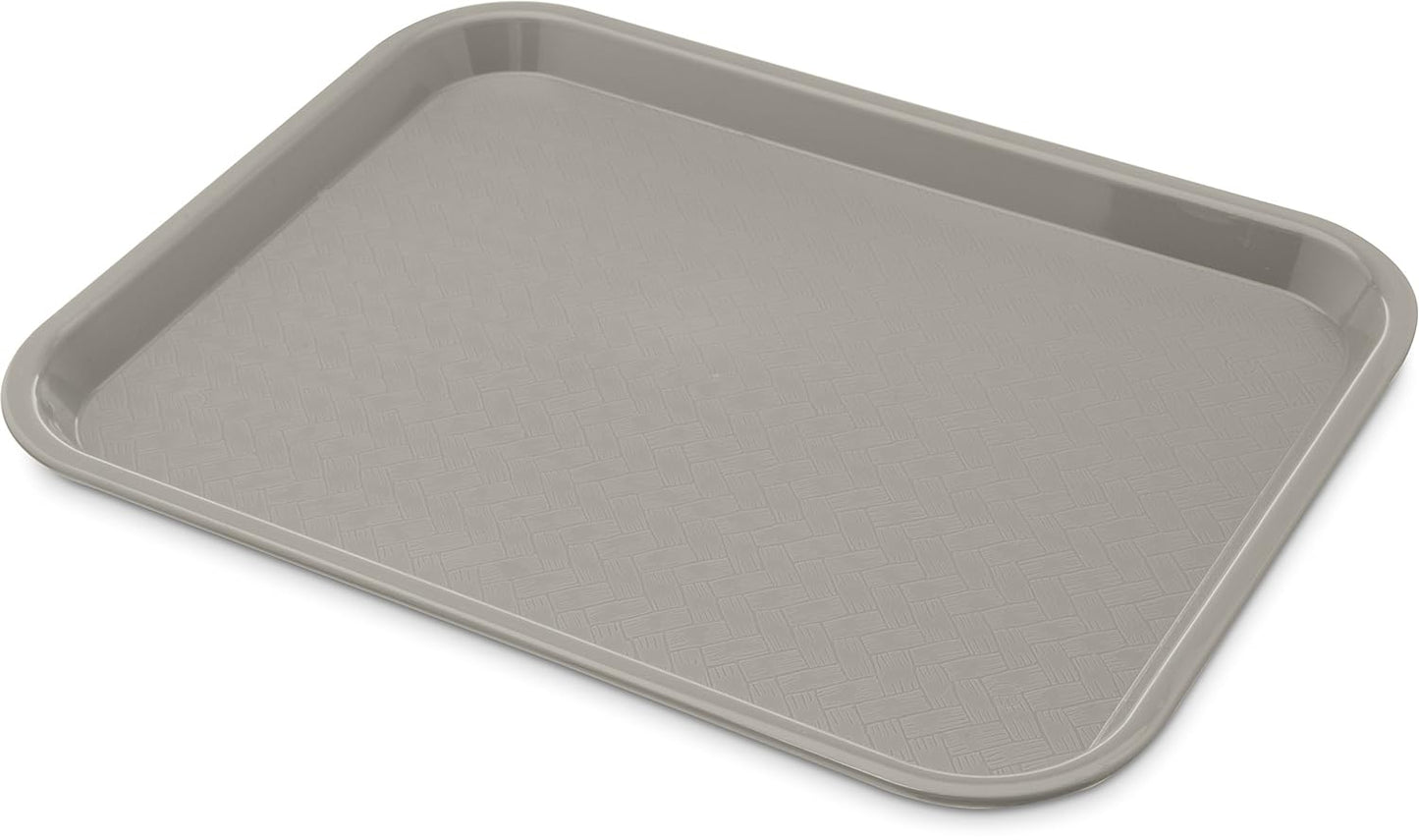 Carlisle FoodService Products CT101403 Cafe Standard Plastic Cafeteria/Fast Food Tray, NSF Certified, BPA Free, 14" Length x 10" Width, Black