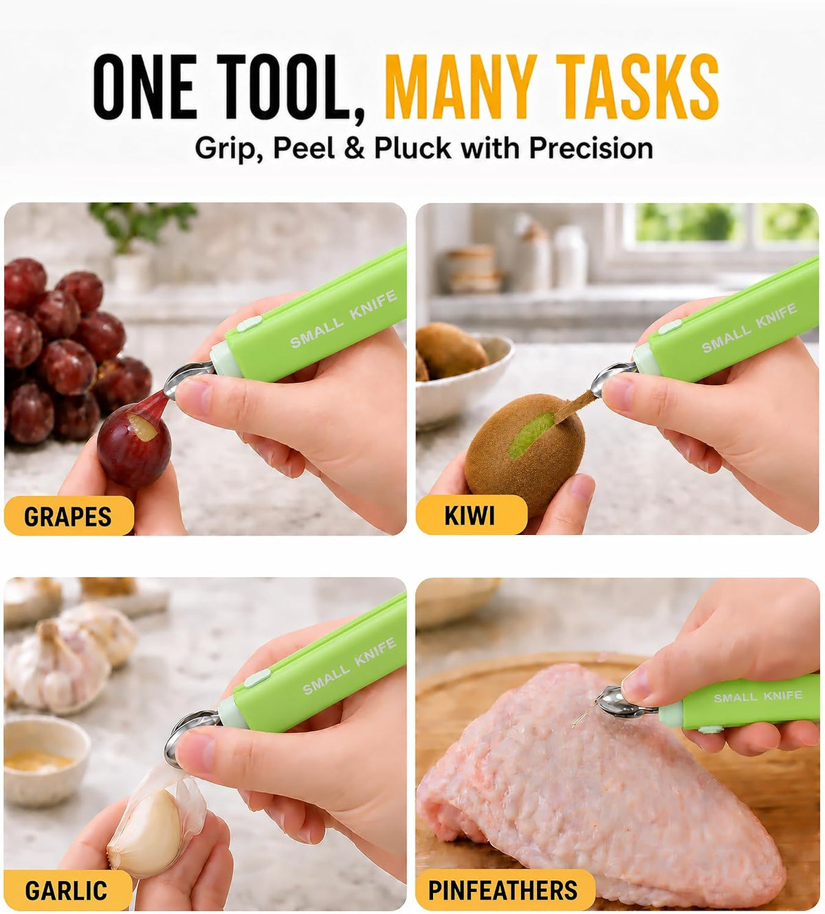 Fruit Vegetable Peeler for Kitchen, Multifunctional & Portable