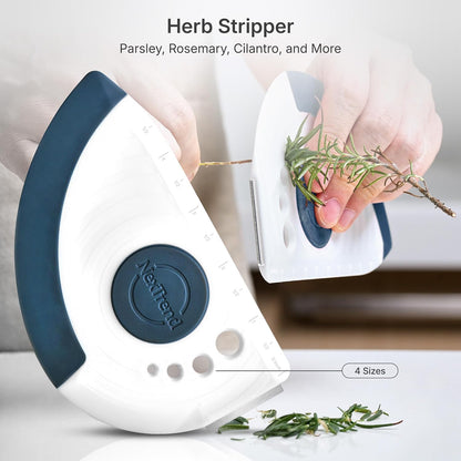 5-in-1 Dough Scraper & Flexible Bowl Scraper by Nextrend, Bread Scraper with Stainless Steel Edge, Ruler & Herb Stripper – BPA Free, Dishwasher Safe - Red