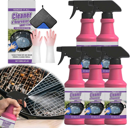 Fast-Acting Heavy-Duty Grill Degreaser Spray, Bbq Grill Cleaner,Grill Cleaner For Outdoor Grills, All Purpose Heavy Duty Cleaner for Burnt Food & Grease
