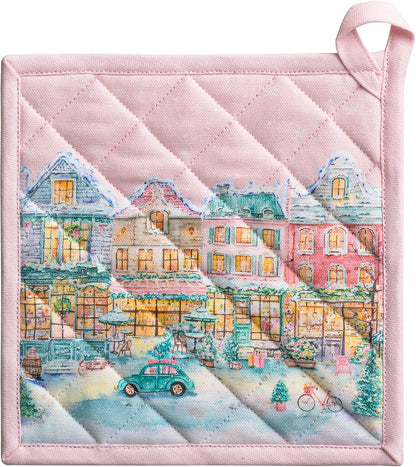 Maison d' Hermine Pot Holders 100% Cotton Potholders (8" x 8") - Colors A