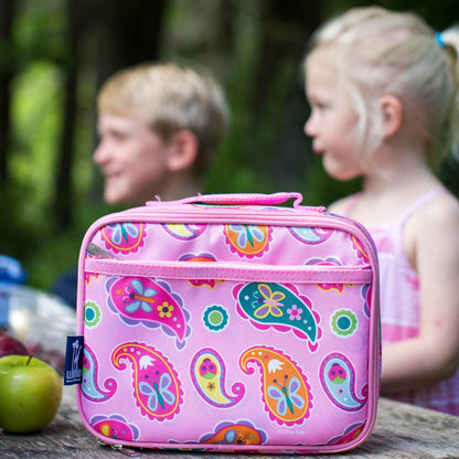 Wildkin Kids Insulated Lunch Box, Keeps Food Hot or Cold, BPA-Free with Mesh Pockets & Easy-Clean Lining – Ideal for School, Travel & Daycare – Holographic