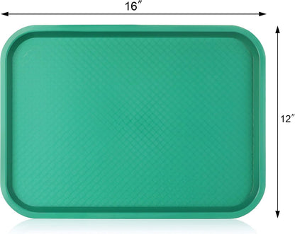 New Star Foodservice Fast Food Tray, Set of 12 (Black, 12 by 16-Inch)