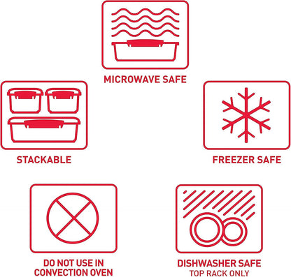 Sistema Microwave Collection Steamer, Medium, 83.5 oz./2.4 L, Red