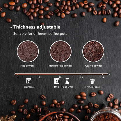 Coffee Grinder Electric & Spice Grinder, 150W Fast Grinding with Stainless Steel Blades | for Coffee Beans, Spices, Seeds, Herbs | Dry Food Mill | Mini Kitchen Grinder (Handheld)